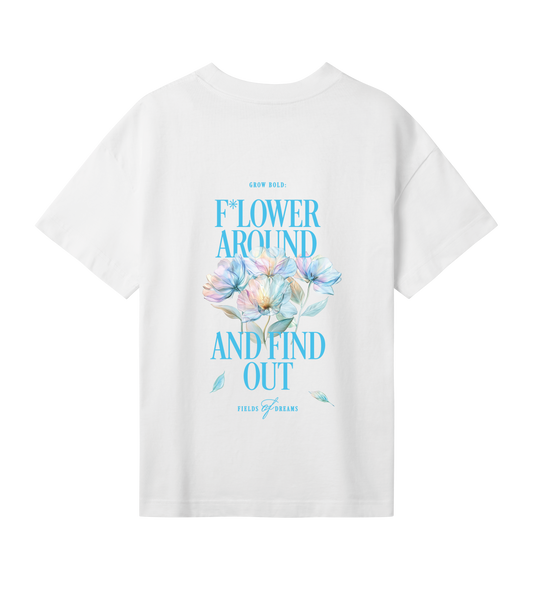 Flower Around, T-shirt Oversized Fit